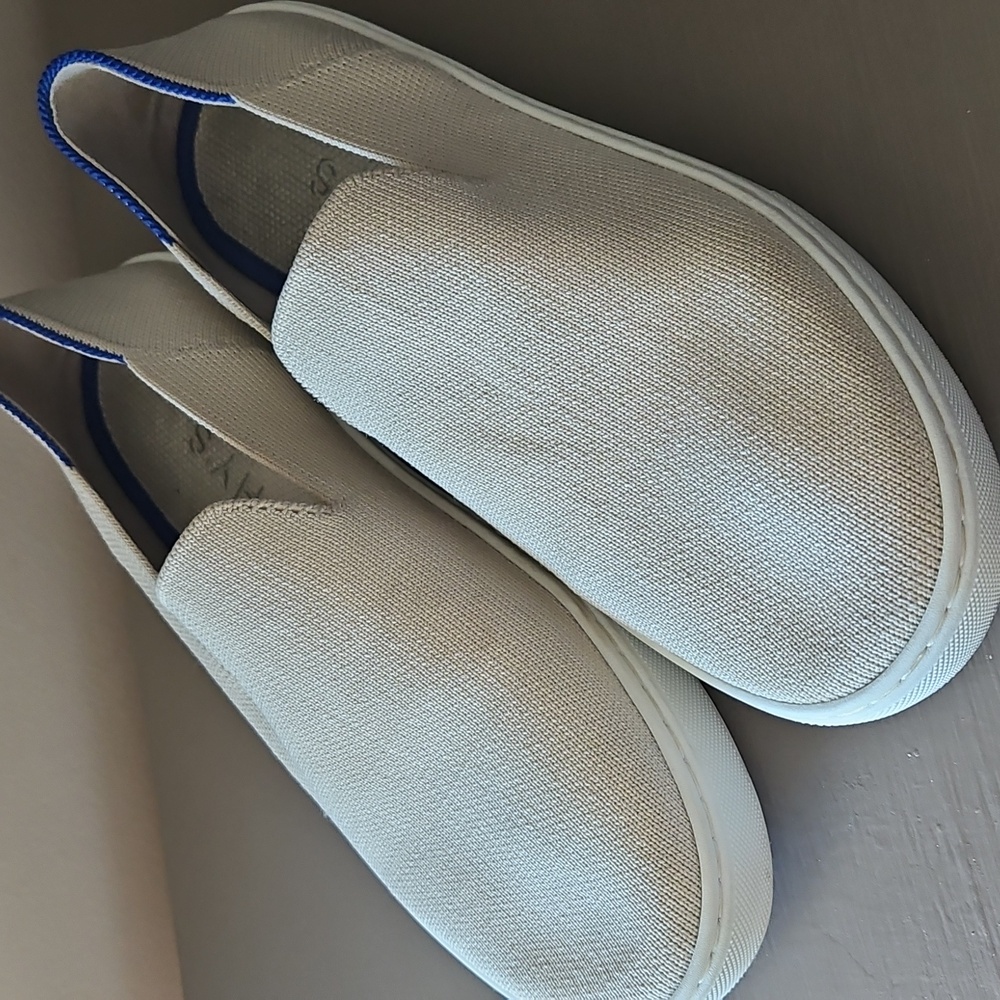 Rothys Original Slip On Sneakers Sand Sz 6.5